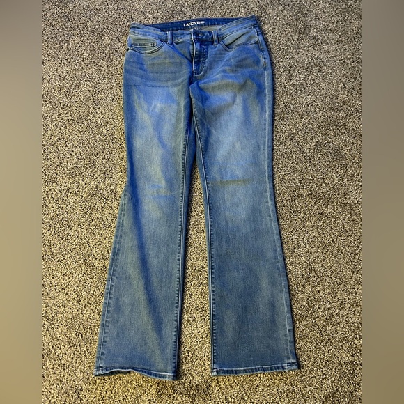 Lands' End Denim - Lands' End Women's Blue Boot Cut Jeans